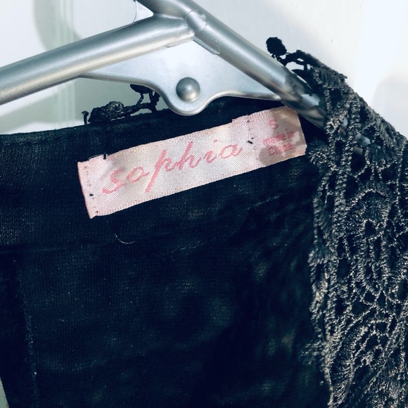 [SOPHIA] Lace High Neckline Dress - Picture 3 of 5